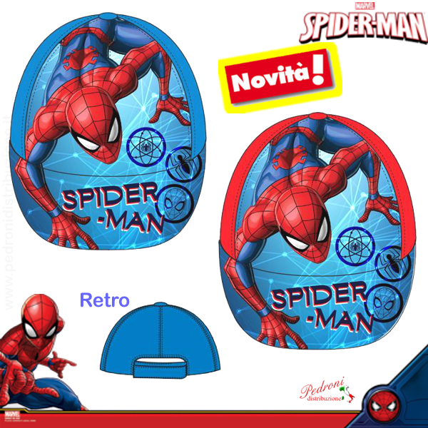 SPIDER-MAN Cappello bambino con visiera MV9169 in 2 colori