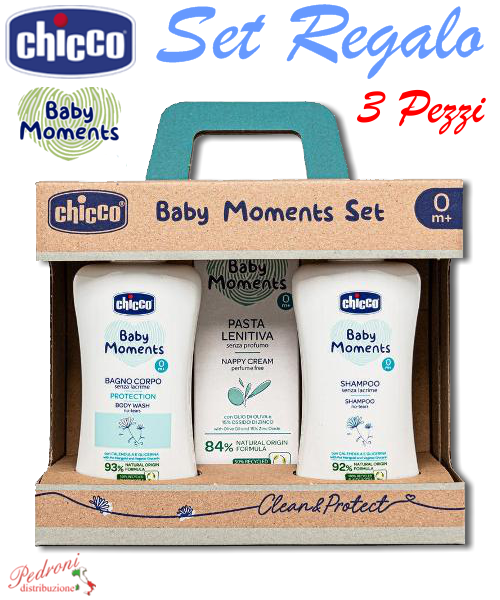 CHICCO "Baby Moments Set Regalo" 3 Prodotti 10620