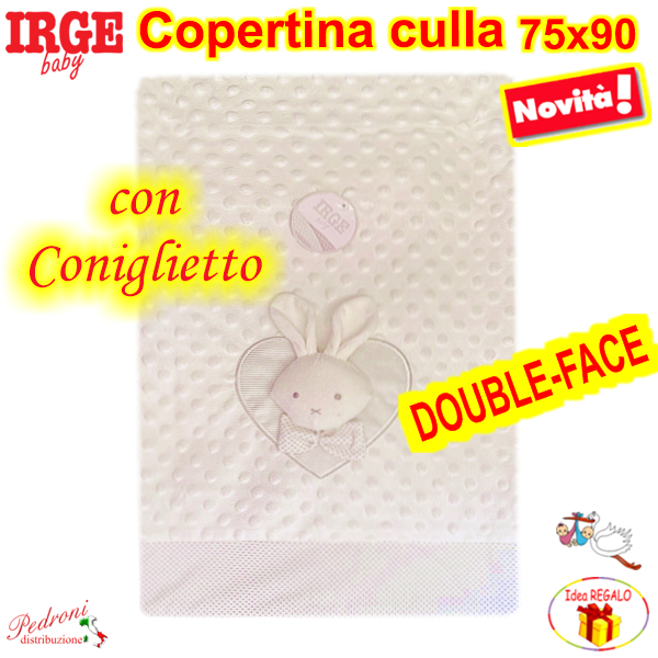 *IRGE* Copertina CULLA DOUBLE-FACE IG063/5 Panna