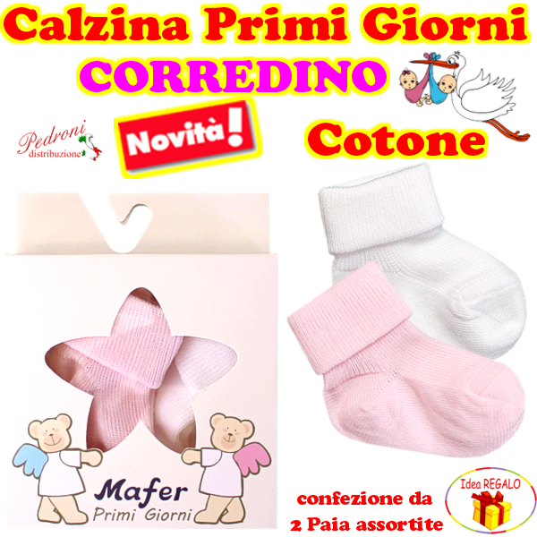 # CORREDINO # Calzine COTONE - PRIMI GIORNI 4167 FEMMINA
