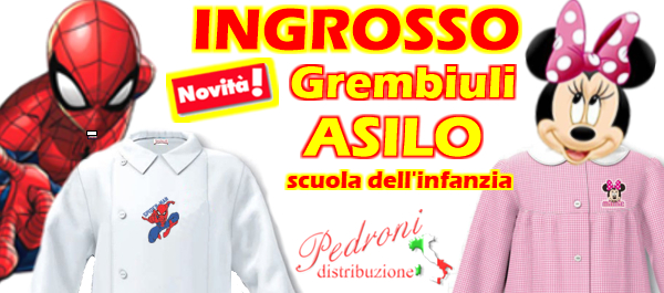 DISNEY GREMBIULI ASILO INGROSSO GREMBIULI GROSSISTA ASILO DISNEY RAPPRESENTANTE GREMBIULI ASILO DISNEY GROSSISTA PER RIVENDITORI DISNEY GREMBIULI