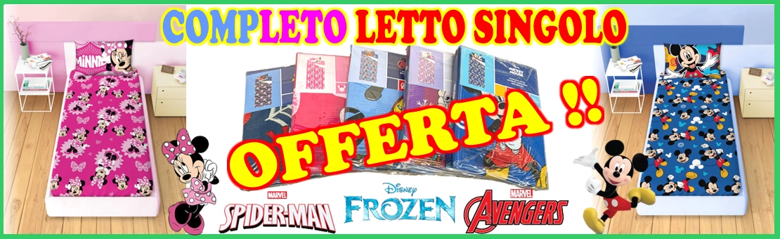 ingrosso completi letto singolo