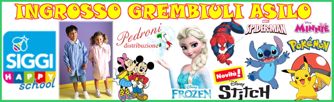 ingrosso grembiuli scuola asilo
