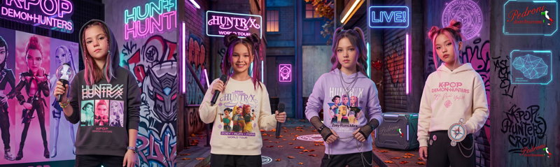 INGROSSO KPOP DEMON HUNTER abbigliamento e accessori FELPE MAGLIE TSHIRT