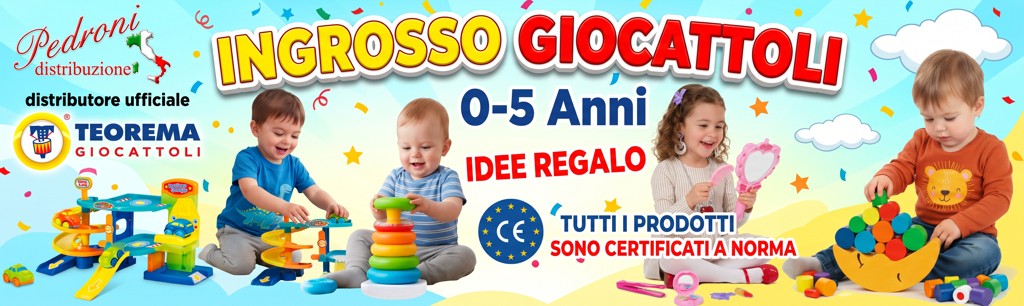 INGROSSO GIOCHI TEOREMA INFANZIA GIOCHI GOGO INGROSSO DISTRIBUTORE GIOCATTOLI BABY PER NEGOZIANTI RAPPRESENTANTE TEOREMA GOGO GIOCHI INGROSSO
