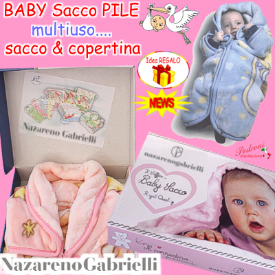 *NOVITA'* Baby sacco MULTIUSO NazarenoGabrielli NG30165 ROSA