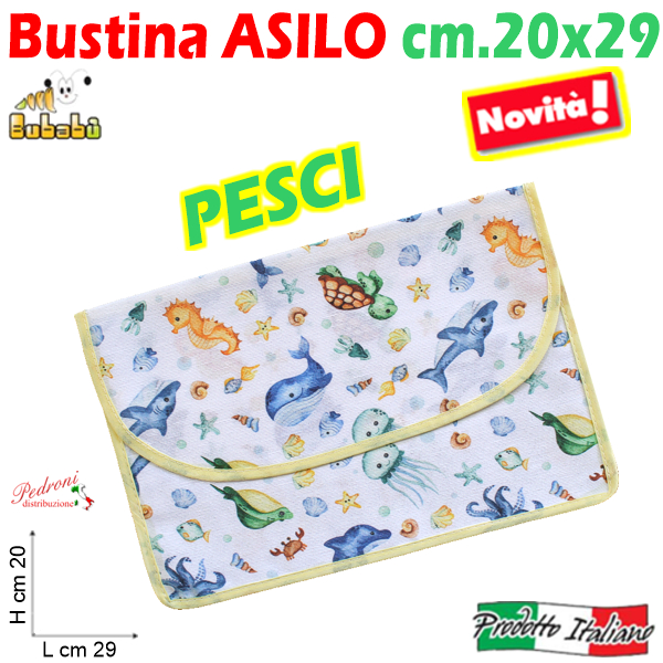 BUSTINA ASILO BUS031-SEBASTIAN Cm.20x29 PESCI