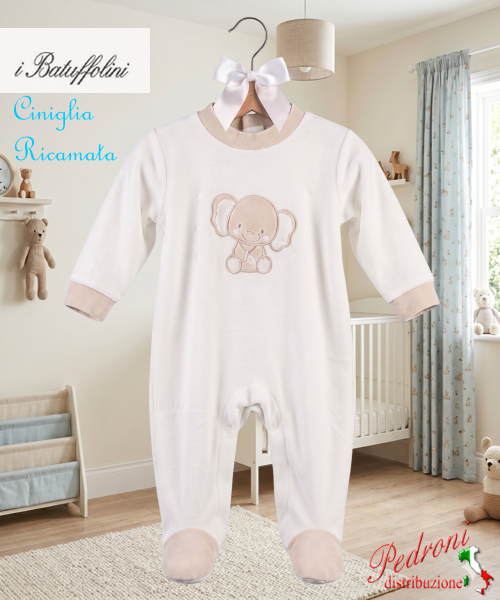 BATUFFOLINI Tutina Ciniglia B548/1N Panna/Beige 0/6 mesi