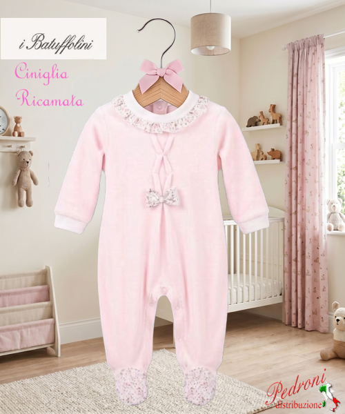 BATUFFOLINI Tutina Ciniglia B548/8F Rosa 0/6 mesi BATUFFOLINI Tutina Ciniglia B548/8F Rosa 0/6 mesi