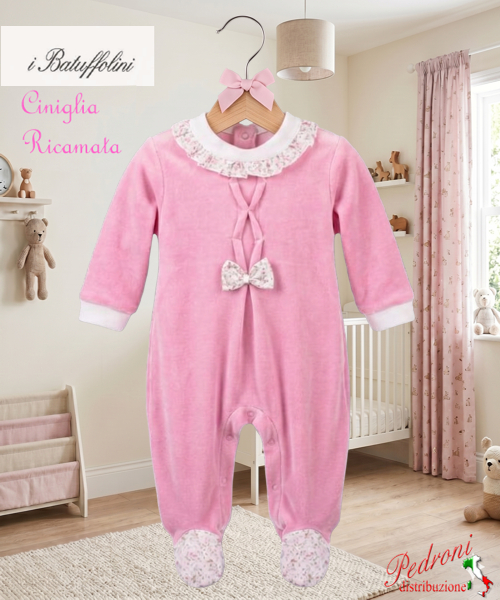 BATUFFOLINI Tutina Ciniglia B548/8F Fucsia scuro 0/6 mesi BATUFFOLINI Tutina Ciniglia B548/8F Fucsia scuro 0/6 mesi