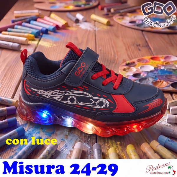 *NOVITA'* SCARPA bambino GD6505 Misura 24/29 Blu *NOVITA'* SCARPA bambino GD6505 Misura 24/29 Blu