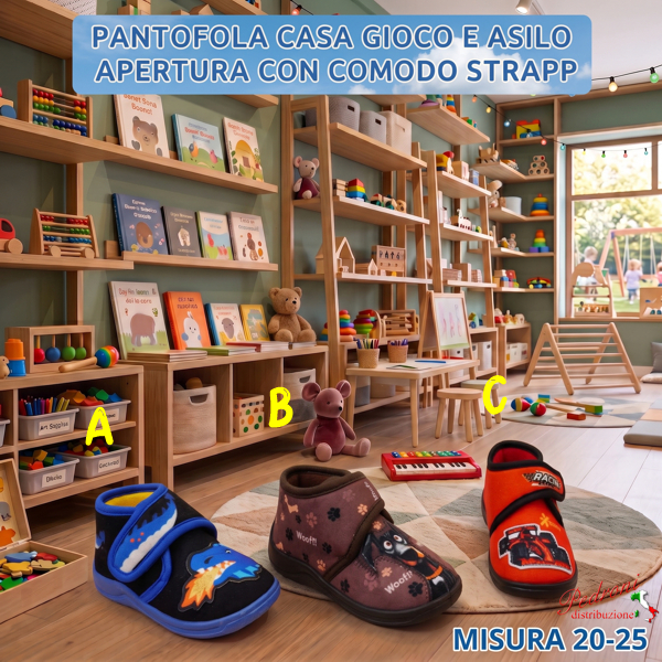 PANTOFOLA bimbo CASA-ASILO-GIOCO art.GD6586 Tg.20/25 PANTOFOLA bimbo CASA-ASILO-GIOCO art.GD6586 Tg.20/25