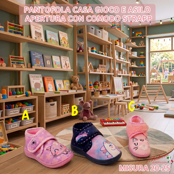 PANTOFOLA bimbo CASA-ASILO-GIOCO art.GD6588 Tg.20/25 PANTOFOLA bimbo CASA-ASILO-GIOCO art.GD6588 Tg.20/25