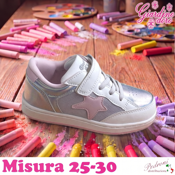 *NOVITA'* SCARPA bambina GD5091 Misura 25/30 Bianco *NOVITA'* SCARPA bambina GD5091 Misura 25/30 Bianco