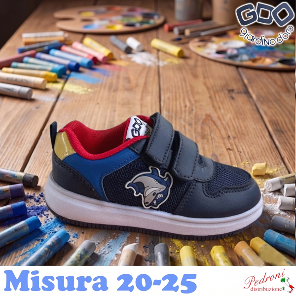 *NOVITA'* SCARPA bambino GD5103 Misura 20/25 Blu *NOVITA'* SCARPA bambino GD5103 Misura 20/25 Blu