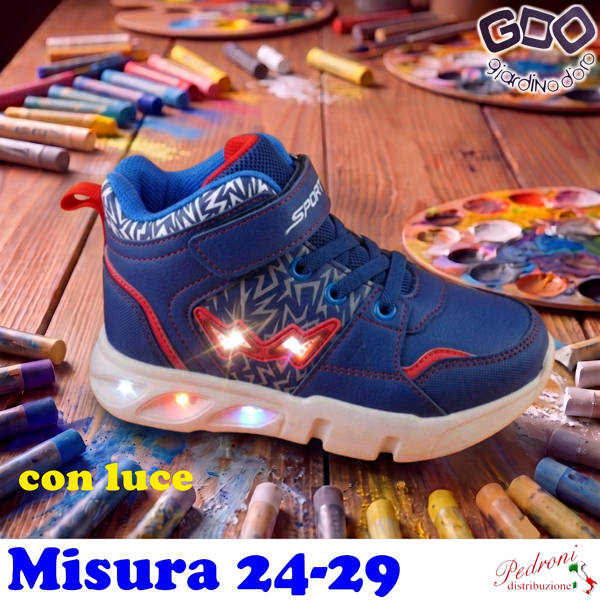 * NOVITA' * SCARPA bambino GD5507 Misura 24/29 Blu