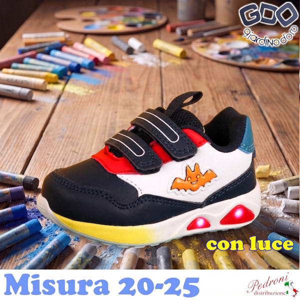 *NOVITA'* SCARPA bambino GD5527 Misura 20/25 Bianco *NOVITA'* SCARPA bambino GD5527 Misura 20/25 Bianco