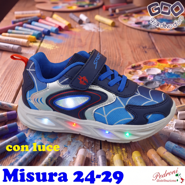 *NOVITA'* SCARPA bambino GD6533 Misura 24/29 Blu *NOVITA'* SCARPA bambino GD6533 Misura 24/29 Blu