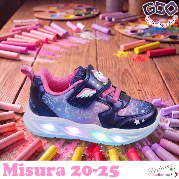 *NOVITA'* SCARPA bambina GD6545 Misura 20/25 Blu *NOVITA'* SCARPA bambina GD6545 Misura 20/25 Blu