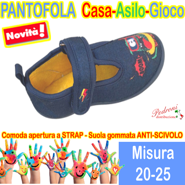 PANTOFOLA bimbo CASA-ASILO-GIOCO art.GD3229 Tg.20/25Var.C
