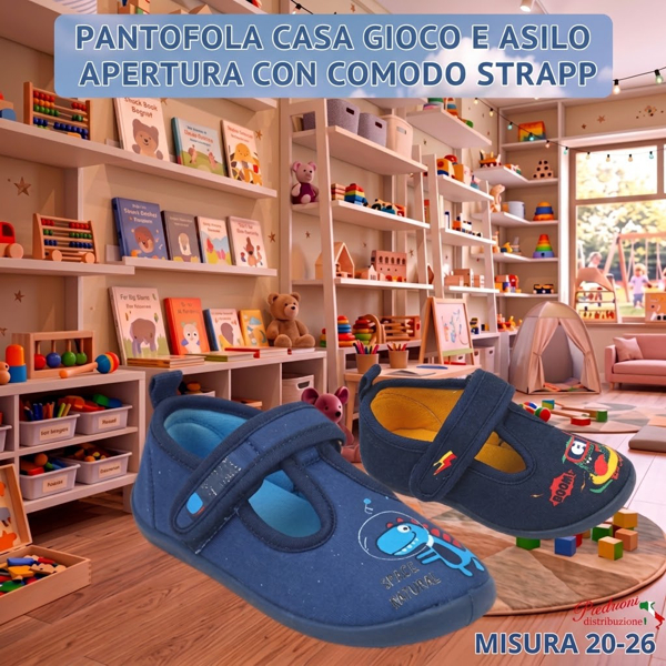 # STOCK # PANTOFOLA bimbo CASA-ASILO-GIOCO GD3229-30 Tg.20/26 # STOCK # PANTOFOLA bimbo CASA-ASILO-GIOCO GD3229-30 Tg.20/26