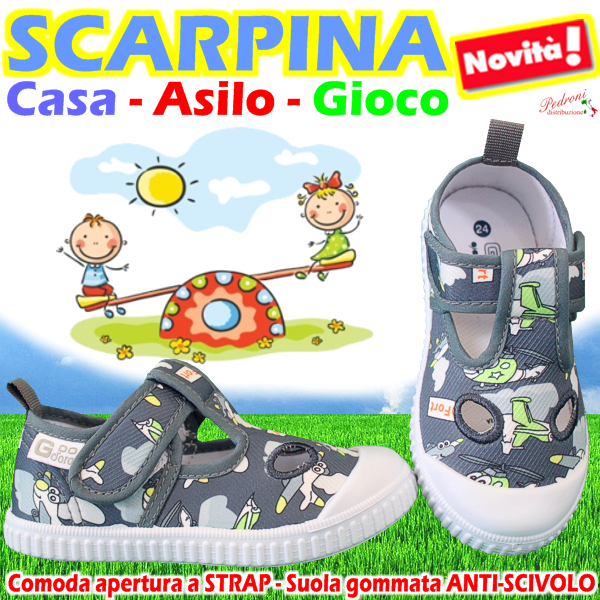 SCARPINA bimbo CASA-ASILO-GIOCO Tg.19/26 GD3087 Aereo