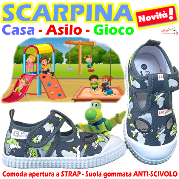 SCARPINA bimbo CASA-ASILO-GIOCO Tg.19/26 GD3087 Aereo