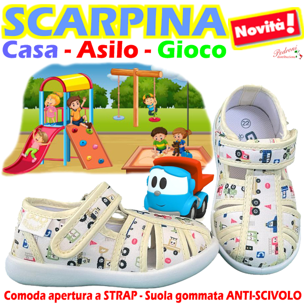 SCARPINA bimbo CASA-ASILO-GIOCO Tg.19/26 GD4144 Beige