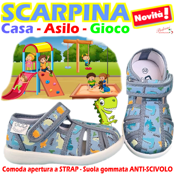 SCARPINA bimbo CASA-ASILO-GIOCO Tg.19/26 GD4144 Jeans