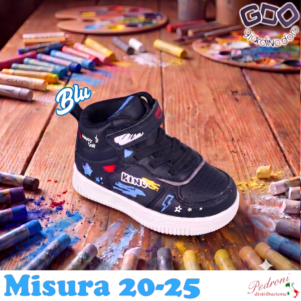 * NOVITA' * SCARPA bambino GD5538 Misura 20/25 Blu * NOVITA' * SCARPA bambino GD5538 Misura 20/25 Blu