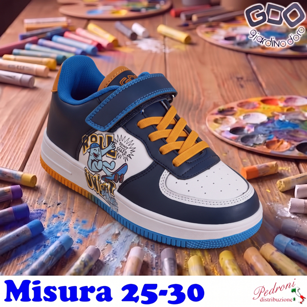 *NOVITA'* SCARPA bambino GD6515 Misura 25/30 Blu *NOVITA'* SCARPA bambino GD6515 Misura 25/30 Blu