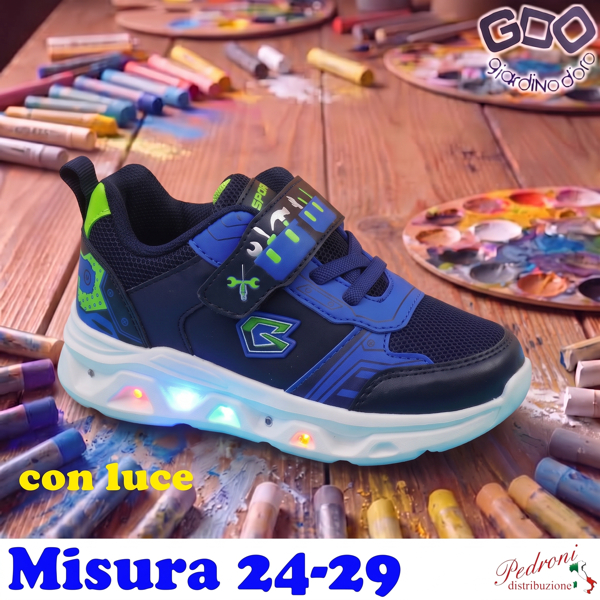 *NOVITA'* SCARPA bambino GD6535 Misura 24/29 Blu *NOVITA'* SCARPA bambino GD6535 Misura 24/29 Blu