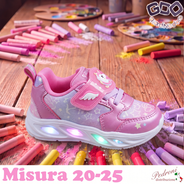 *NOVITA'* SCARPA bambina GD6545 Misura 20/25 Rosa *NOVITA'* SCARPA bambina GD6545 Misura 20/25 Rosa