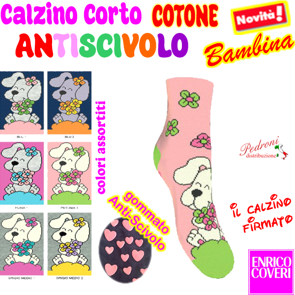 COVERI Calza BAMBINA "ANTISCIVOLO" GIRL-20 Tg.21/38