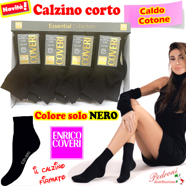 COVERI Calza CORTA ragazza CALDO COTONE MARA-NW1NE Tg.36/41