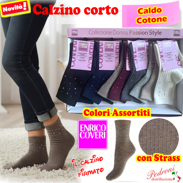 COVERI Calza CORTA ragazza CALDO COTONE RAYA-2 Tg.35/41