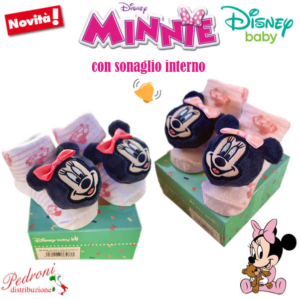 * NOVITA' * MINNIE Babbuccia "3D"in COTONE W2 2025 in 2 varianti
