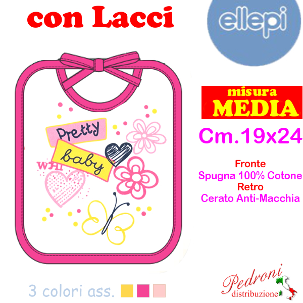 ELLEPI Bavaglia Spugna RETRO CERATO AD9567 cm.19/24 MEDIA