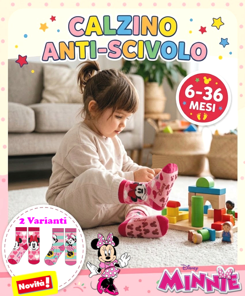 * MINNIE * ANTISCIVOLO BABY in CALDO COTONE art.2019 Tg.20/25