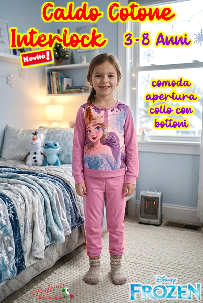 *PROMO INTERLOCK* FROZEN Pigiama Caldo Cotone 3/8 Anni FR2142 Bubble-2 *PROMO INTERLOCK* FROZEN Pigiama Caldo Cotone 3/8 Anni FR2142 Bubble-2