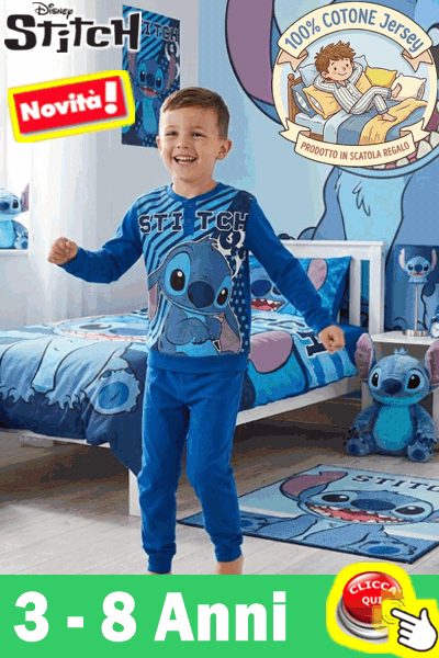 % DISNEY Pigiama STOCK COTONE