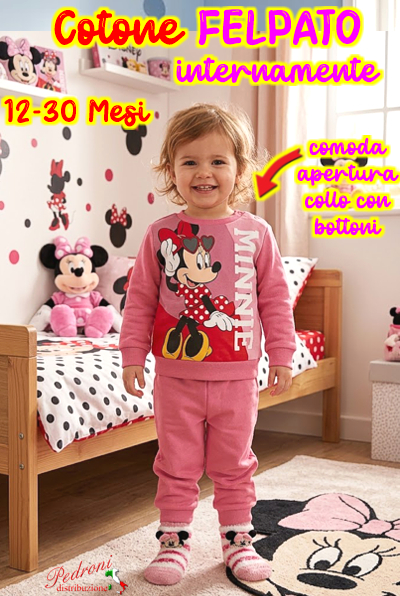 # FELPATO # Pigiama Neonata MINNIE 12-30 Mesi MIC-2221 Bubble