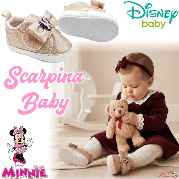 *MINNIE* DISNEY Scarpina BABY Tg.16-17-18 art.W4-2175