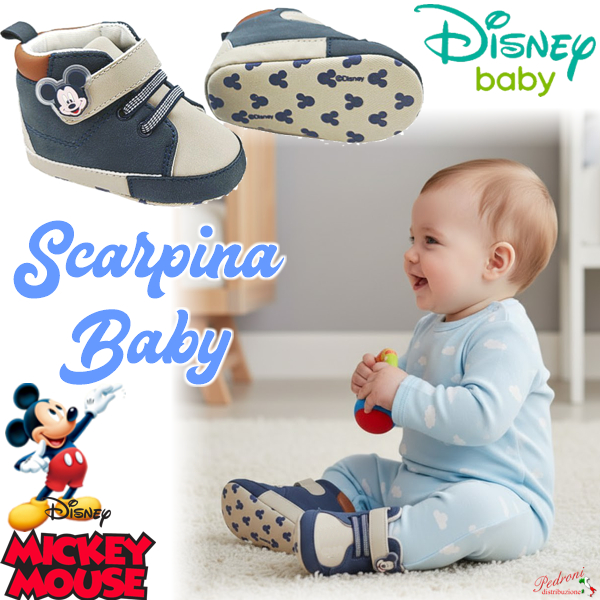 *MICKEY* DISNEY Scarpina BABY Tg.16-17-18 art.W4-2184