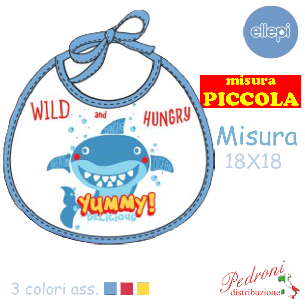 ELLEPI Bavaglia Spugna DOPPIATA AD9559 cm.18X18 PICCOLA