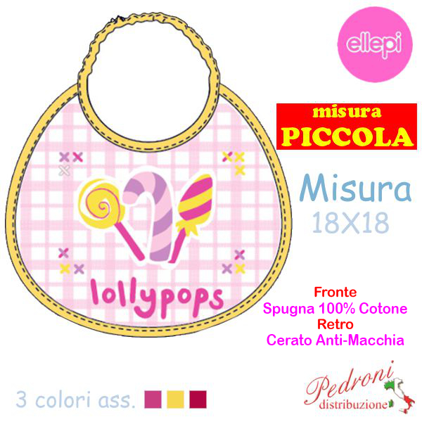 ELLEPI Bavaglia Spugna RETRO CERATO AD9560 cm.18X18 PICCOLA