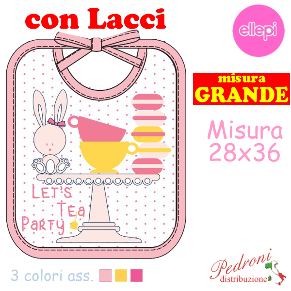ELLEPI Bavaglia LACCI Spugna RETRO CERATO AD9629 cm.28x36 GRANDE