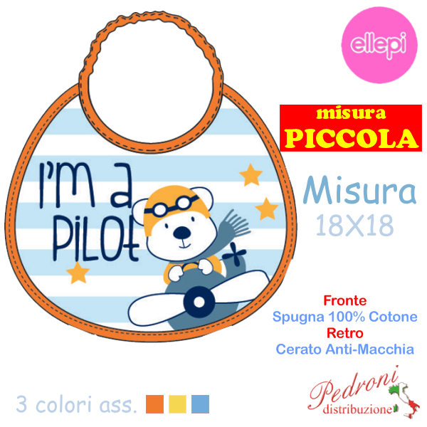 ELLEPI Bavaglia Spugna RETRO CERATO AD9557 cm.18X18 PICCOLA