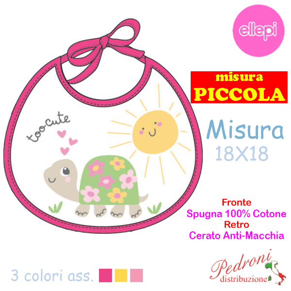 ELLEPI Bavaglia Spugna RETRO CERATO AD9561 cm.18X18 PICCOLA