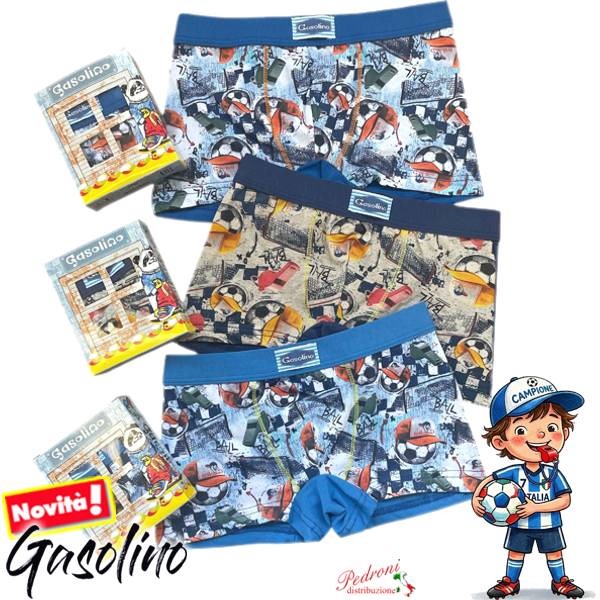 GASOLINO Boxer bambino COTONE art.U3860/F TAGLIA 8 ANNI GASOLINO Boxer bambino COTONE art.U3860/F TAGLIA 8 ANNI